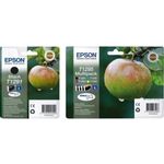 Epson Original T1295 Tinte Apfel, SX420W BX320FW SX620FW BX-SX525WD BX625FWD BX305FW B42WD BX925FWD BX635FWD BX535WD SX435-440W BX630FW SX235W WF7015 7515 7525 3010 3520 3540, (Multipack, 4-farbig)