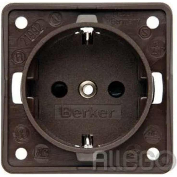 Berker Integro Steckdose Schuko braun matt lose