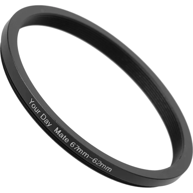 Your Day Mate GmbH Step Down Ring, 67 auf 62 mm Durchmesser, kompatibel mit Objektiven aller Hersteller wie Canon, Sony, Nikon, Fujifilm, Filteradapter Kamera