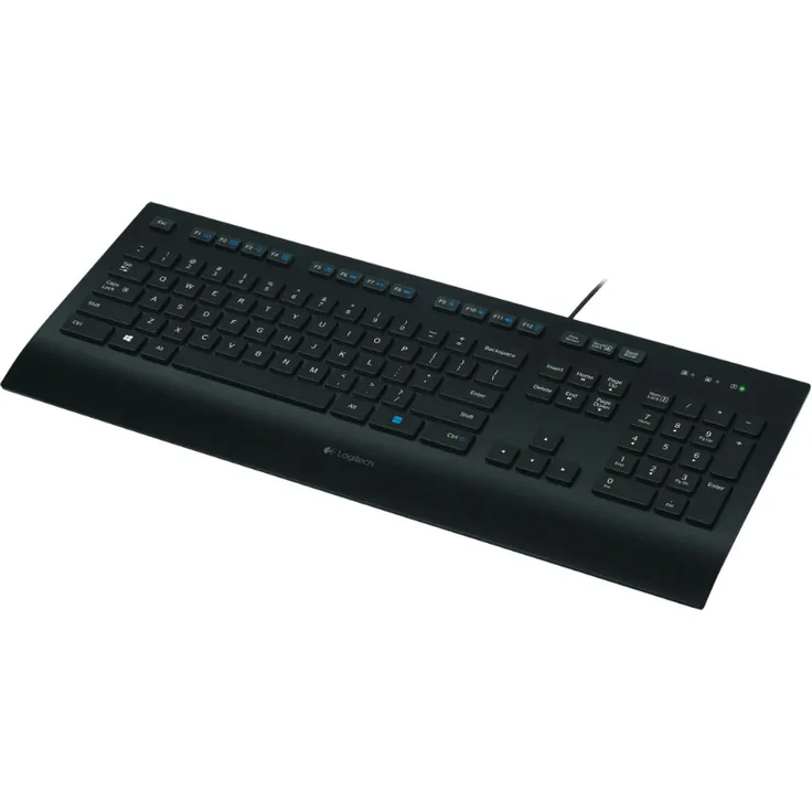 Logitech Corded K280e - Tastatur - USB - USA International QWERTY (920-005217)