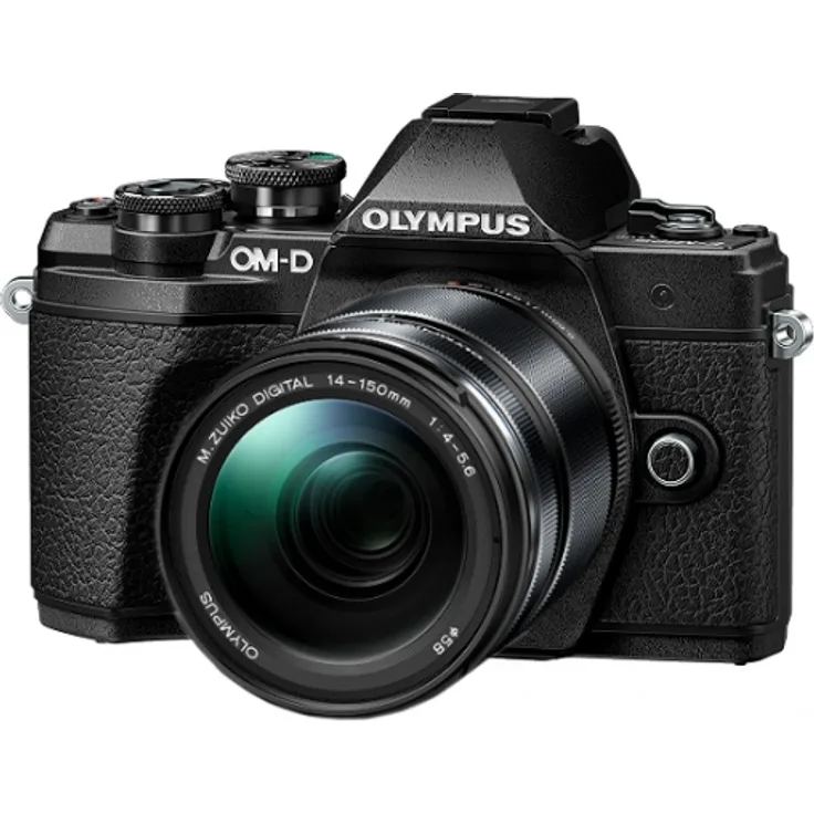 Olympus OM-D E-M10 Mark III Systemkamera (16 Megapixel, 5-Achsen Bildstabilisator, elektronischer Sucher, 4K, WLAN, nur Gehäuse) schwarz inkl. M.Zuiko Digital 14-150mm F4.0-5.6 II