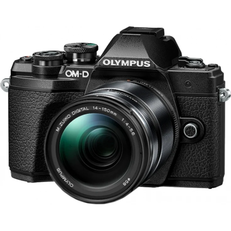 Olympus OM-D E-M10 Mark III Systemkamera (16 Megapixel, 5-Achsen Bildstabilisator, elektronischer Sucher, 4K, WLAN, nur Gehäuse) schwarz inkl. M.Zuiko Digital 14-150mm F4.0-5.6 II – Bild 1