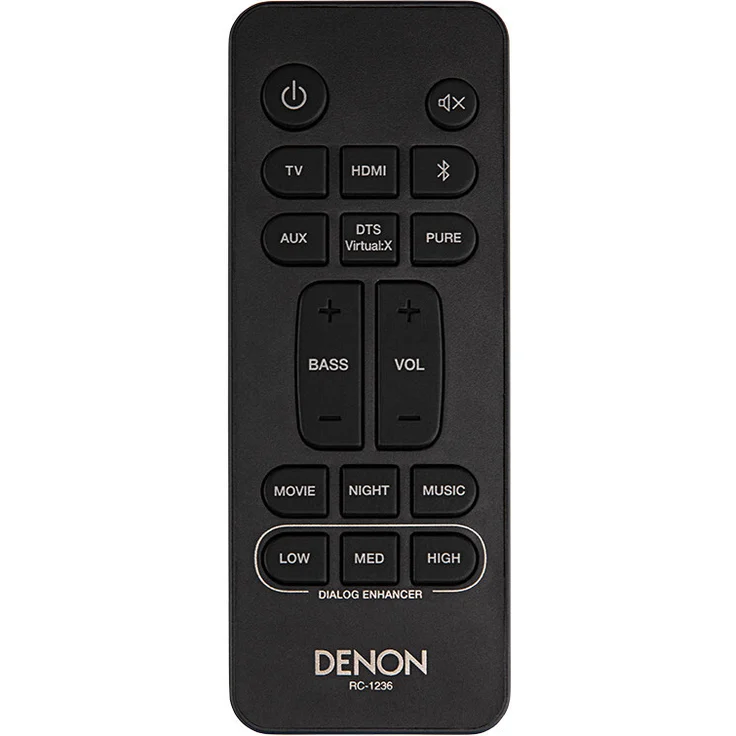 Denon DHT-S216 2.0 Soundbar mit Subwoofer, kabellos/kabelgebunden, geeignet für TV, schwarz (2019) – Bild 9