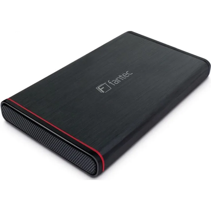 FANTEC 1661 Externe Festplatten Gehäuse für 6, 35 cm (2, 5 Zoll) SATA i-II-III Festplatte-Solid State Drive Schwarz