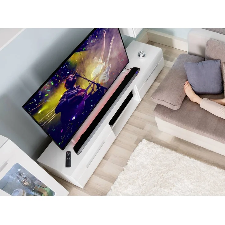 Technaxx TX-139 2.0 Soundbar ohne Subwoofer mit Beleuchtung, kabelgebunden, geeignet für TV, schwarz  – Bild 5