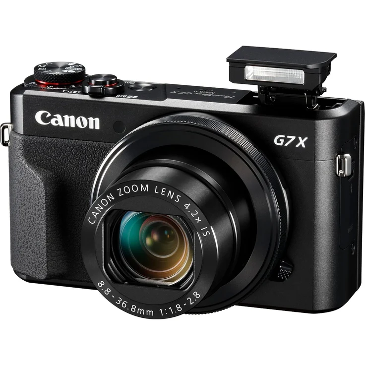 Canon PowerShot G7 X Mark II Digitalkamera (mit klappbarem Display, 20,1 MP, 4,2-fach optischer Zoom 7,5cm (3 Zoll) LCD-Display, Touchscreen) schwarz – Bild 2