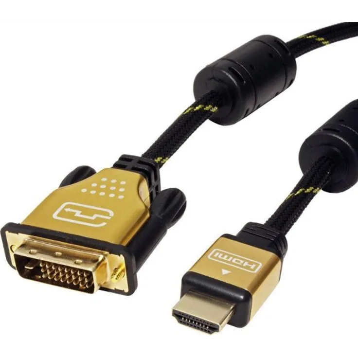 ROLINE GOLD Monitorkabel DVI-HDMI, ST-ST (24+1) dual link, 1,5 m (11.04.5896)