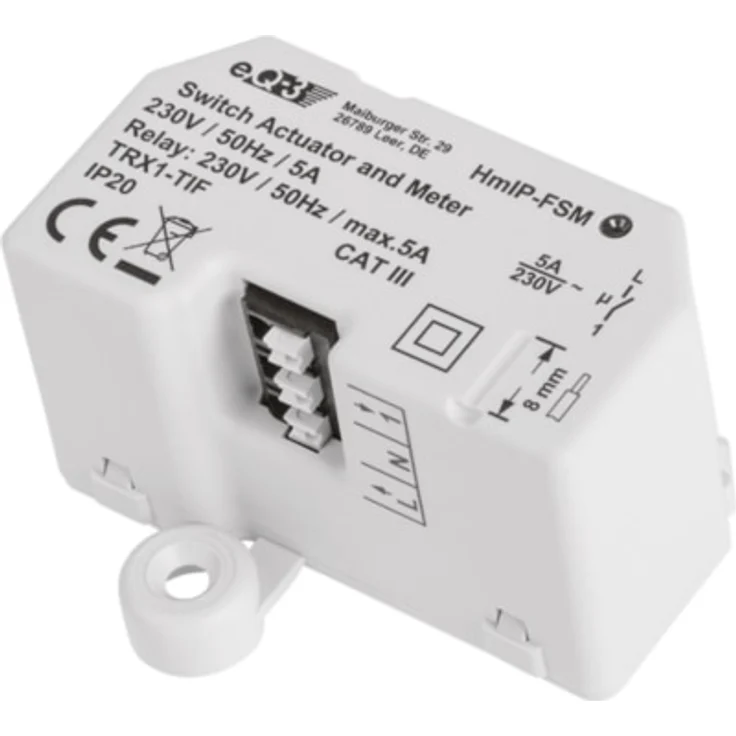 Homematic IP Schalt-Mess-Aktor – Unterputz (HmIP-FSM) – Bild 1