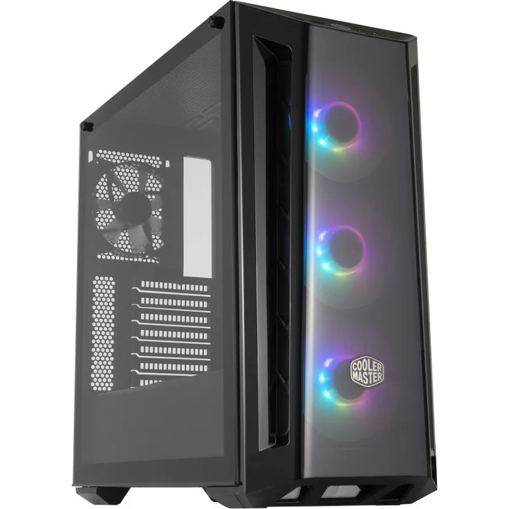 Cooler Master MasterBox MB520 ARGB - ATX-PC-Gehäuse mit getönter Frontplatte, 3 x 120 mm vorinstallierten Lüftern, Glasseitenwand, flexiblen Luftstromkonfigurationen – Bild 2
