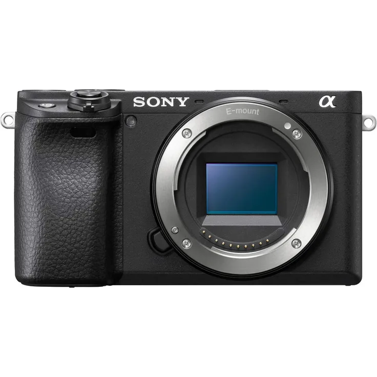 Sony Alpha 6400 E-Mount Systemkamera (24 Megapixel, 4K Video, 180° Klapp-Display, 0.02 Sek. Echtzeit-Autofokus mit 425 Kontrast AF-Punkten, XGA OLED Sucher, nur Gehäuse) schwarz