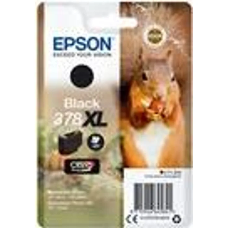 Epson Tintenpatrone 378XL Claria Photo HD Ink 11,2 ml, Schwarz, 500 Seiten, für Drucker (Schwarz, Epson, Expression Photo XP-8500, XP-8505 Expression Photo HD XP-15000, 11,2 ml, 500 Seiten)