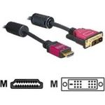 DeLOCK - Videokabel - Single Link - HDMI / DVI - HDMI, 19-polig (M) - DVI-D (M) - 3 m (84343)
