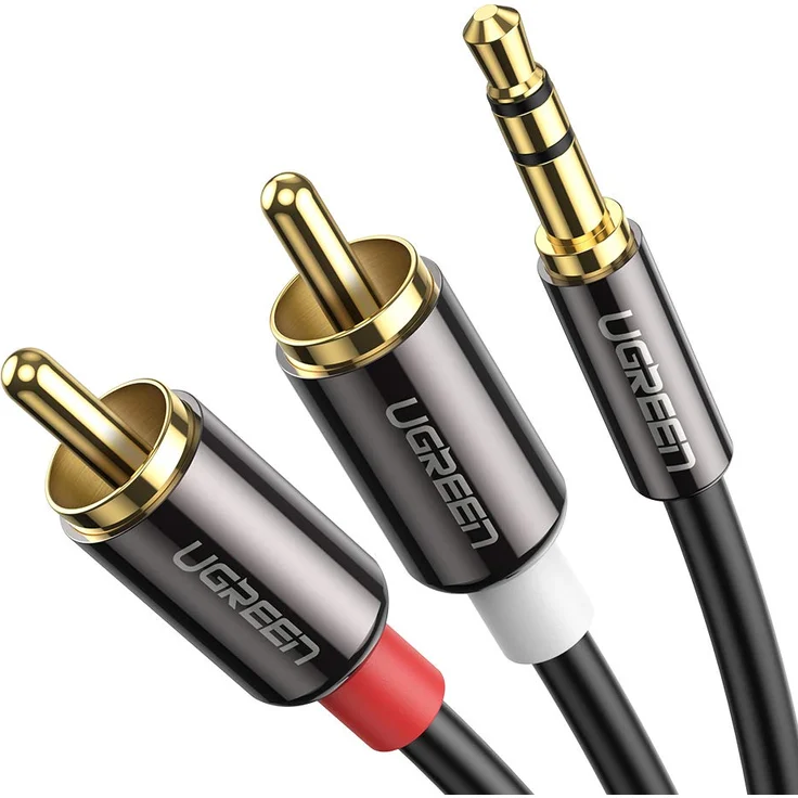 UGREEN Cinch Kabel Cinch auf Klinke Kabel 3.5mm Klinke Audio Kabel HiFi Aux Chinch Kabel Adapter mit Winzigem Metallstecker 2M – Bild 1