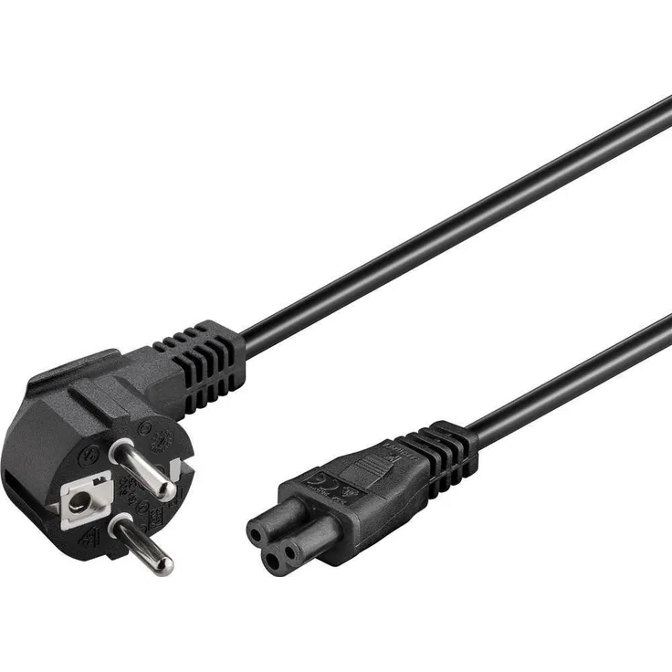 Wentronic Netzkabel (Schukostecker auf IEC 320-C5 Buchse) 1,8m schwarz