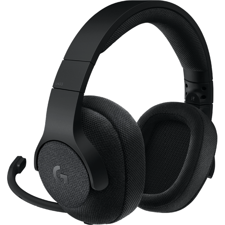 Logitech G433 Kabelgebundenes Gaming-Headset, 7.1 Surround Sound, DTS Headphone:X, 40mm Pro-G Treiber, USB-Anschluss & 3.5mm Klinke, Abnehmbares Mikrofon, PC-Xbox One-PS4-Nintendo Switch - schwarz