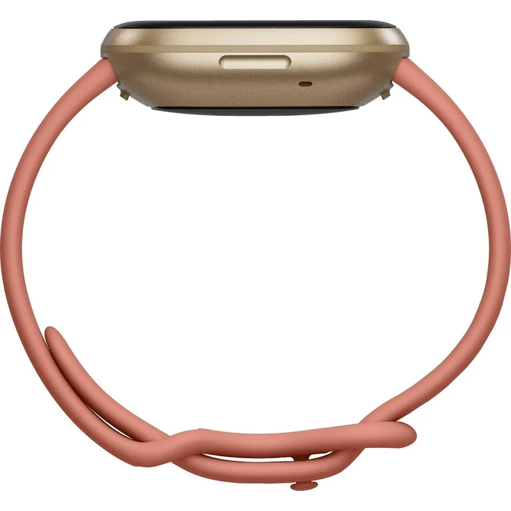 Fitbit Versa 3 Smartwatch GPS, Damen, S/L, Aluminiumgehäuse, Softgold/Altrosa – Bild 3