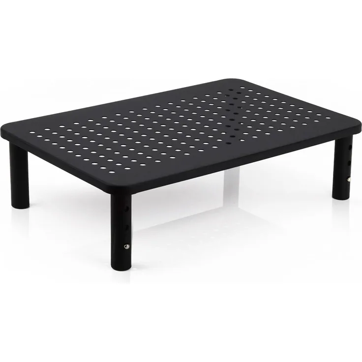 Monitorständer Metall Lochmuster 37 x 10 x 24 cm (BxHxT)