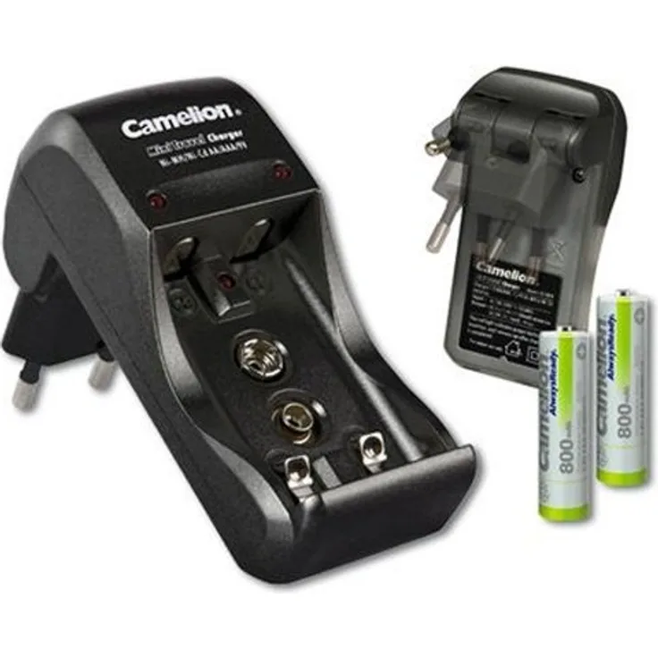 Stecker-Ladegerät BC-1001A inklusive 2 Stück NiMH Akkus Micro AAA, 800mAh