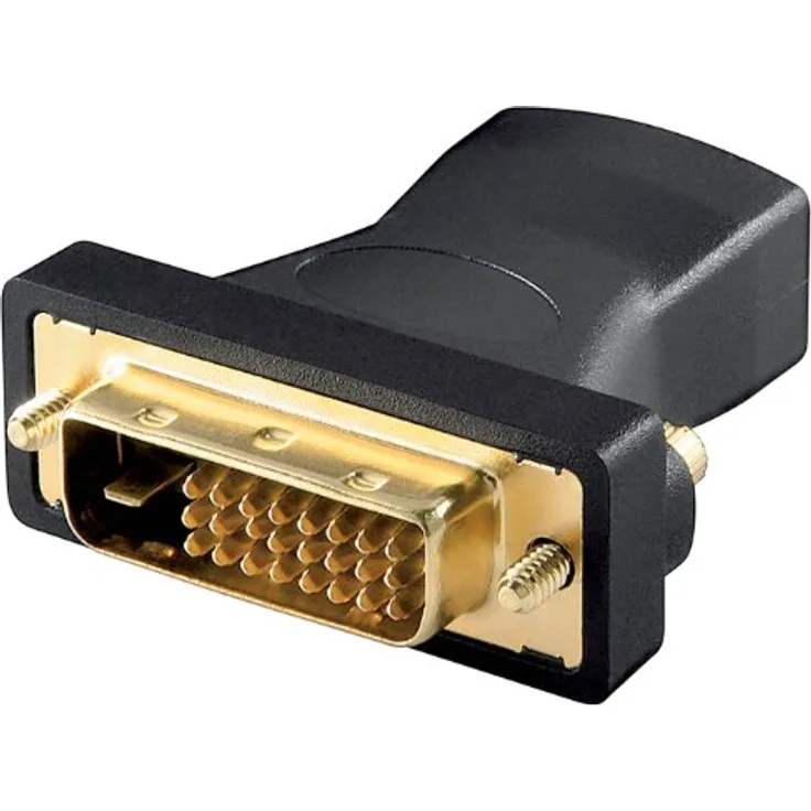 Wentronic Components Handels HDMI/DVI Adapter - HDMI-19-polig (W) - DVI-D 24+1-polig (M) (68931)
