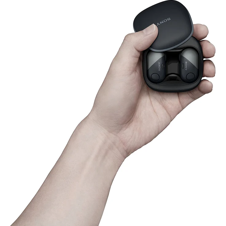 Sony WF-SP700N In-Ear Kopfhörer, mit Bluetooth, Noise Cancelling, geeignet für Sport, spritzwassergeschützt, schwarz – Bild 7