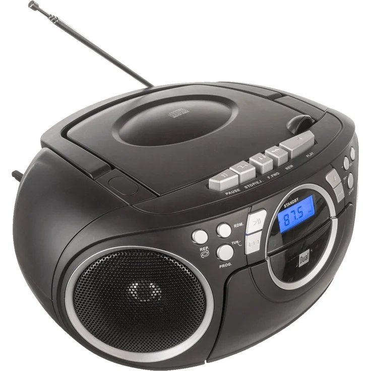 Dual P 70 Tragbares Radio mit UKW (FM), MW, CD-Player schwarz – Bild 2