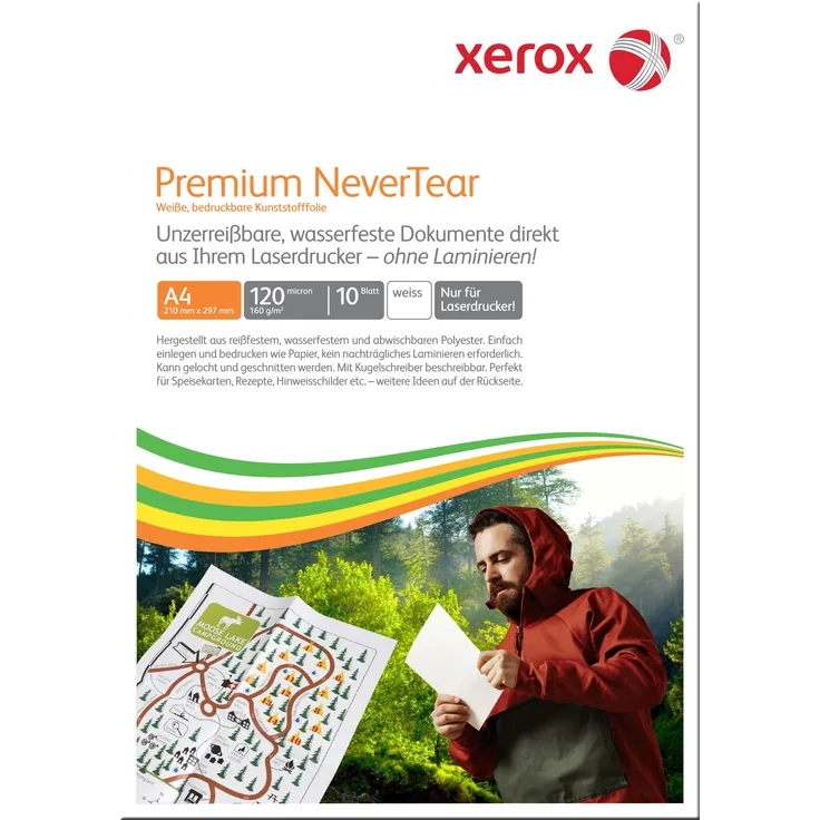 Xerox 003R98126 Premium Never Tear A4 Papier, 10 Blatt weiß