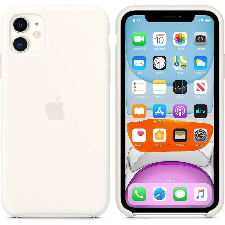 Apple Silikon Case (für iPhone 11) - Weiß - Preisvergleich – Bild 1