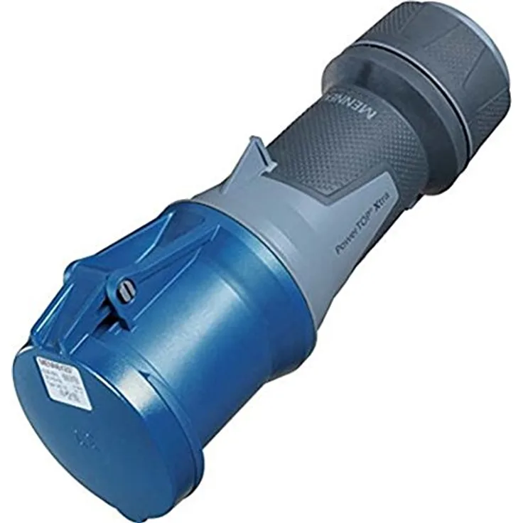 Mennekes (Unternehmen) 101300052 prolongadores Power Top Xtra, Steckdosen CEE, 230 V, 50–60 Hz, 63 A, 3 Stangen, IP 44 Grad Schutz, blau