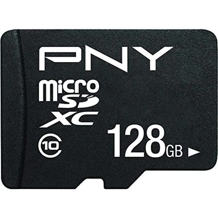 PNY Performance Plus 128 GB microSDXC-Speicherkarte + SD-Adapter, Klasse 10 – Bild 1