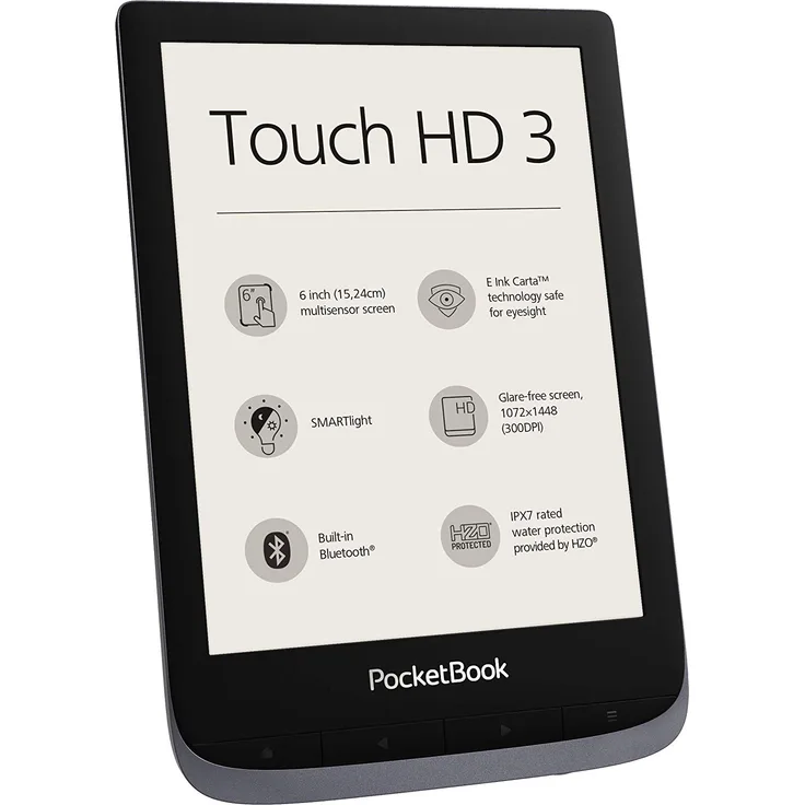 PocketBook Touch HD 3, WLAN, 16 GB Speicher, Grau (PB632-J-WW)