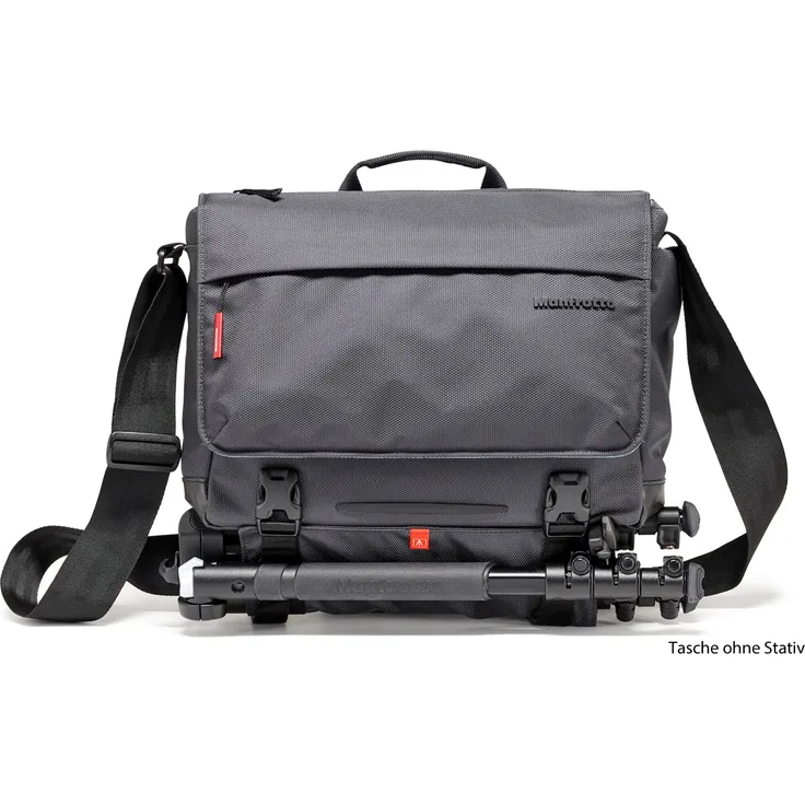Manfrotto MB MN-M-SD-10 Manhattan Speedy-10 Foto-Schultertasche mit Stativbefestigung und Stabilisierungsgurt, für DSLR- und spiegellose Kameras mit mittlerem-langem Objektiv, beschichtetes Gewebe