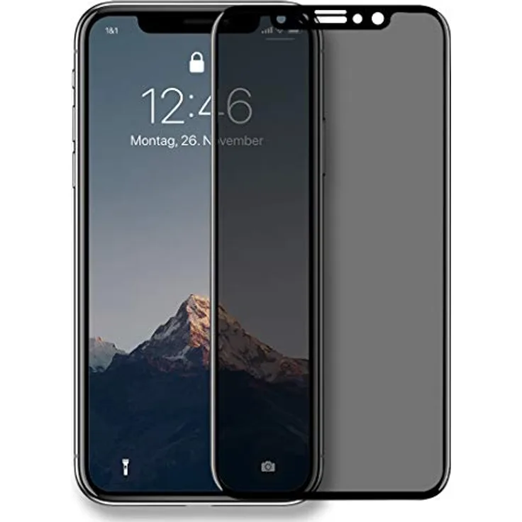 Woodcessories 3D Black Frame Premium Privacy iPhone Xr