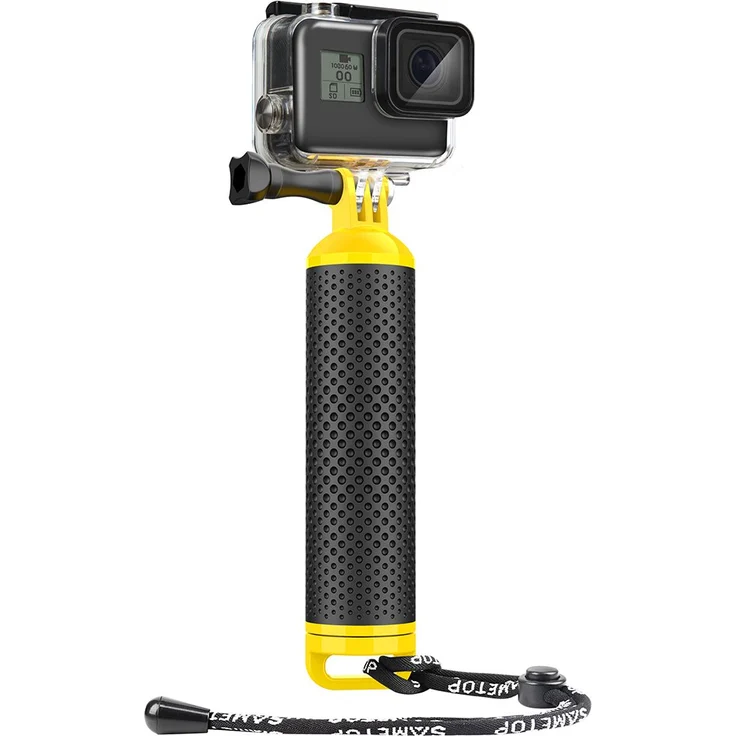 Sametop Schwimmender Handgriff Wasserdicht Handgriff Floating Hand Grip Einbeinstativ Tauchen Stock für GoPro Hero 6, 5, 4, Session, 3+, 3, 2, 1 Kameras – Bild 1