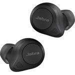Jabra Elite 85t Wireless In-Ear Kopfhörer mit Bluetooth, Mikrofon, Noise Cancelling, spritzwassergeschützt, schwarz