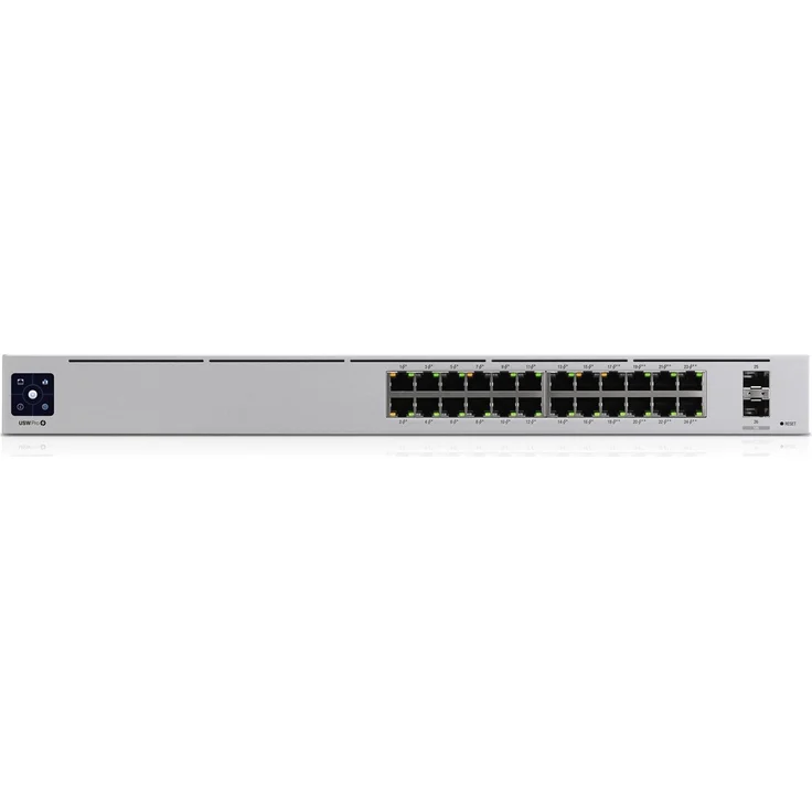 Ubiquiti Networks UniFi Pro 24-Port PoE Managed L2-L3 Gigabit Ethernet (10-100-1000) Power over Ethernet (PoE) 1U Silber ( USW-PRO-24-POE ) – Bild 1