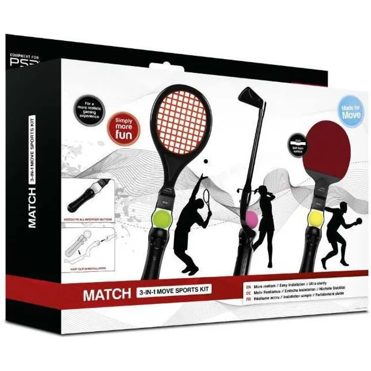 Speedlink Match 3-in-1 Move Sports Kit schwarz (SL-4331-SBK) (PS3)