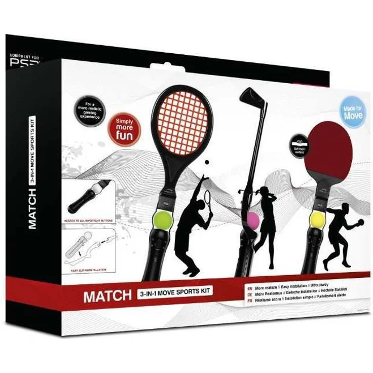 Speedlink Match 3-in-1 Move Sports Kit schwarz (SL-4331-SBK) (PS3) – Bild 1