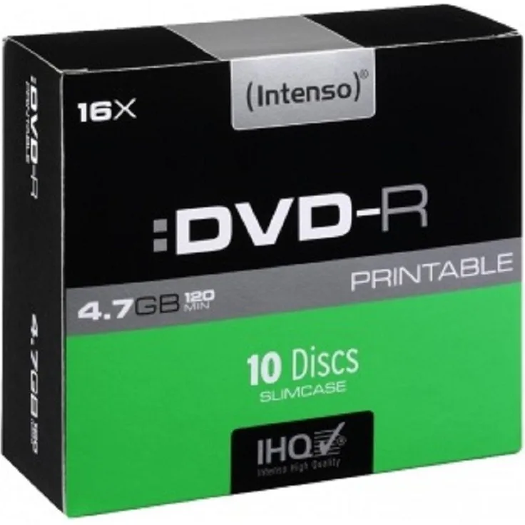 Intenso DVD-R Rohlinge (16x Speed, 4,7GB, 10er Spindel)