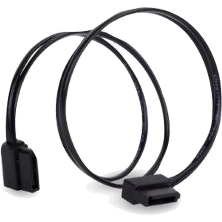 SilverStone SST-CP11-300 - SATA III 6 Gbps Kabel, ultra-dünn, um 90° abgewinkelte Anschlüsse, 30 cm, schwarz - Preisvergleich – Bild 1