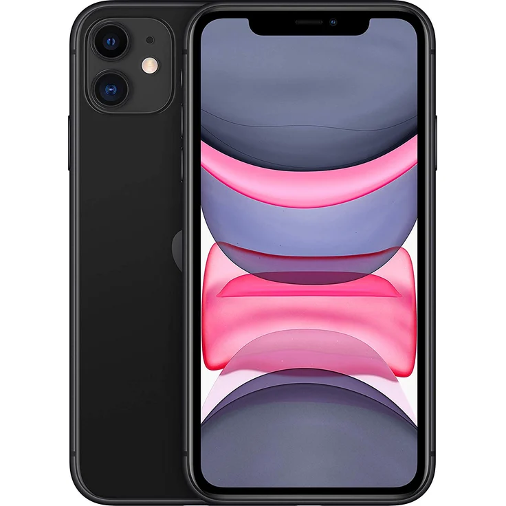 Apple iPhone 11 Smartphone 15,5cm (6,1 Zoll) Liquid Retina HD-Display, 64GB interner Speicher, 4GB RAM, Dual-SIM, iOS, Schwarz – Bild 1
