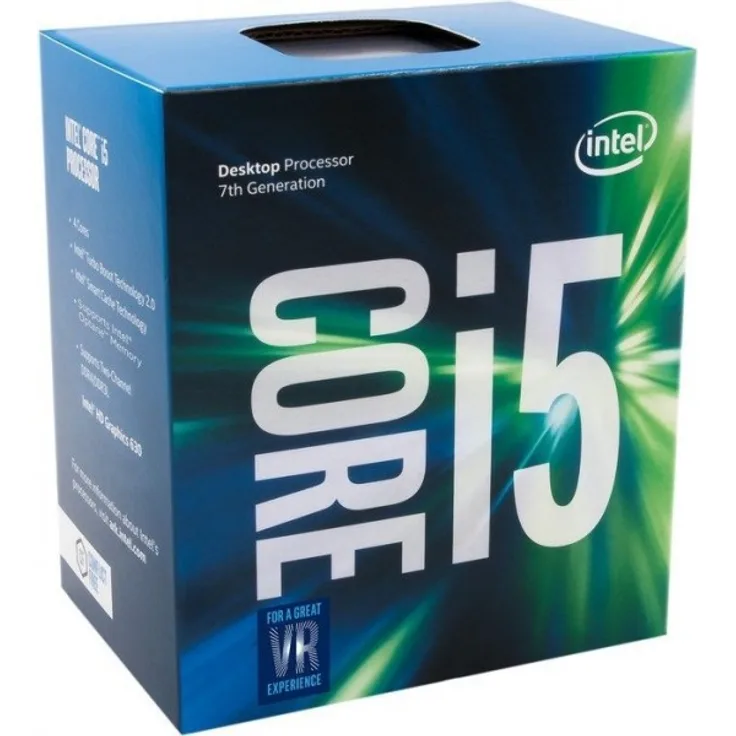 Intel Core i5-7400, 4 Kerne (4 Threads), 3 - 3,5 GHz, Boxed (BX80677I57400)