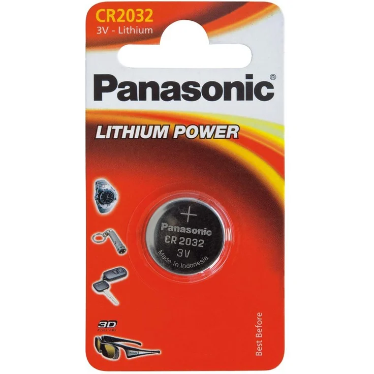 Panasonic CR2032 Lithium Knopfzelle, 3V, 12 Packungen (12 Stück) – Bild 1