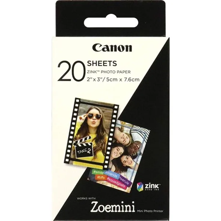 Canon 3214C002 Zink Papier ZP-2030, 20 Blatt für Zoemini - Preisvergleich