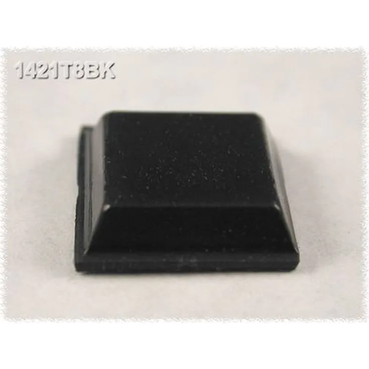 Hammond Electronics 1421T8BK Gerätefuß selbstklebend, rund Schwarz ( x H) 12.1mm x 3.1mm 24St.