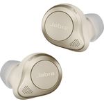 Jabra Elite 85t Wireless In-Ear Kopfhörer, mit Bluetooth, Mikrofon, Noise Cancelling, spritzwassergeschützt, gold, beige