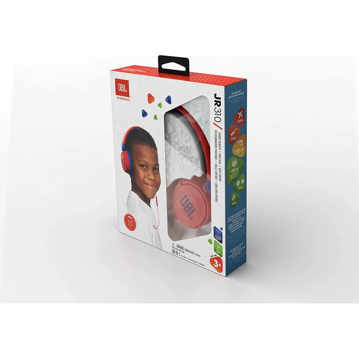 JBL JR 310 Kinder On-Ear-Kopfhörer kabelgebunden rot, blau – Bild 8