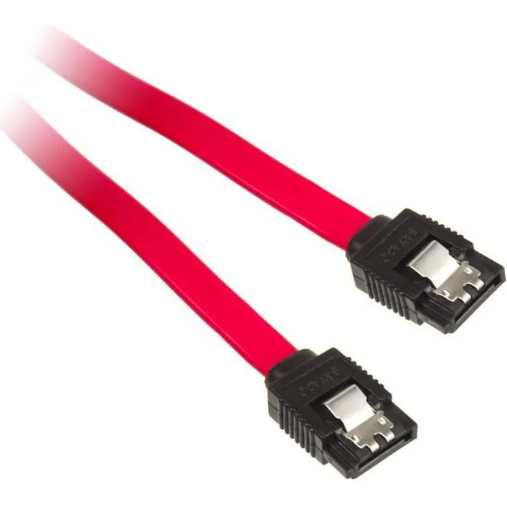 INLINE - Serial ATA-Kabel - Serial ATA 150/300/600 - Serial ATA, 7-polig - Serial ATA, 7-polig - 50cm - verriegelt - Rot (27305)