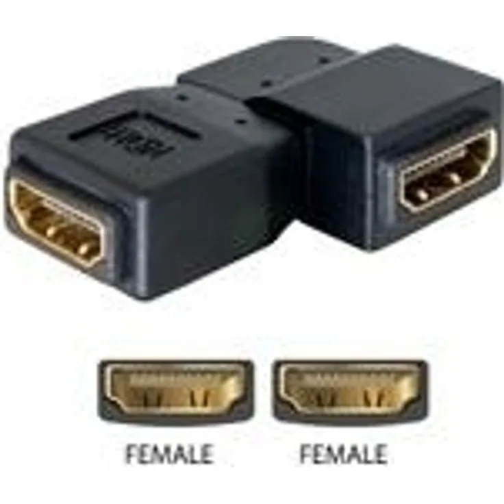 DeLOCK Adapter HDMI female > HDMI female 90° left