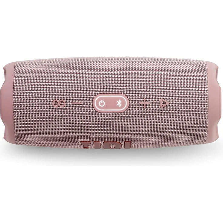 JBL Charge 5 Bluetooth-Lautsprecher mit 20 Stunden Akkulaufzeit, Powerbank, PartyBoost, wasserfest rosa – Bild 9