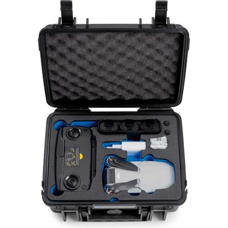 B&W outdoor.cases Typ 1000 mit DJI Mavic Mini Inlay ''Koffer für DJI Mavic Mini und DJI Mavic Mini Fly More Combo'' - Das Original
